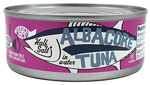 Albacore Tuna in Water, Half Salt, (Pack of 12), 5 Oz Can - Trader Joe’s