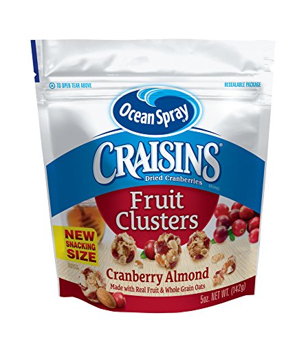 Ocean Spray Craisins, Dried Cranberries Almond Snack Clusters - 5 Oz