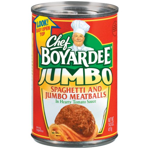 CHEF BOYARDEE PASTA SPAGHETTI & JUMBO MEATBALLS 14.5 OZ