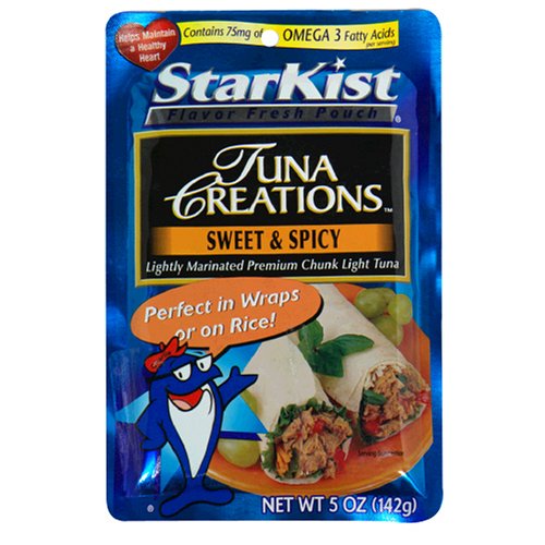 Starkist Tuna Creations, Sweet & Spicy, 5-Ounce Pouches (Pack of 12)