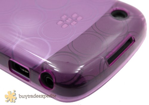 1x Blackberry Curve 8520/ 8530/ 9300/ 9330 Rubber TPU Gel Case/ Protector - Small Circle Style thumbnail