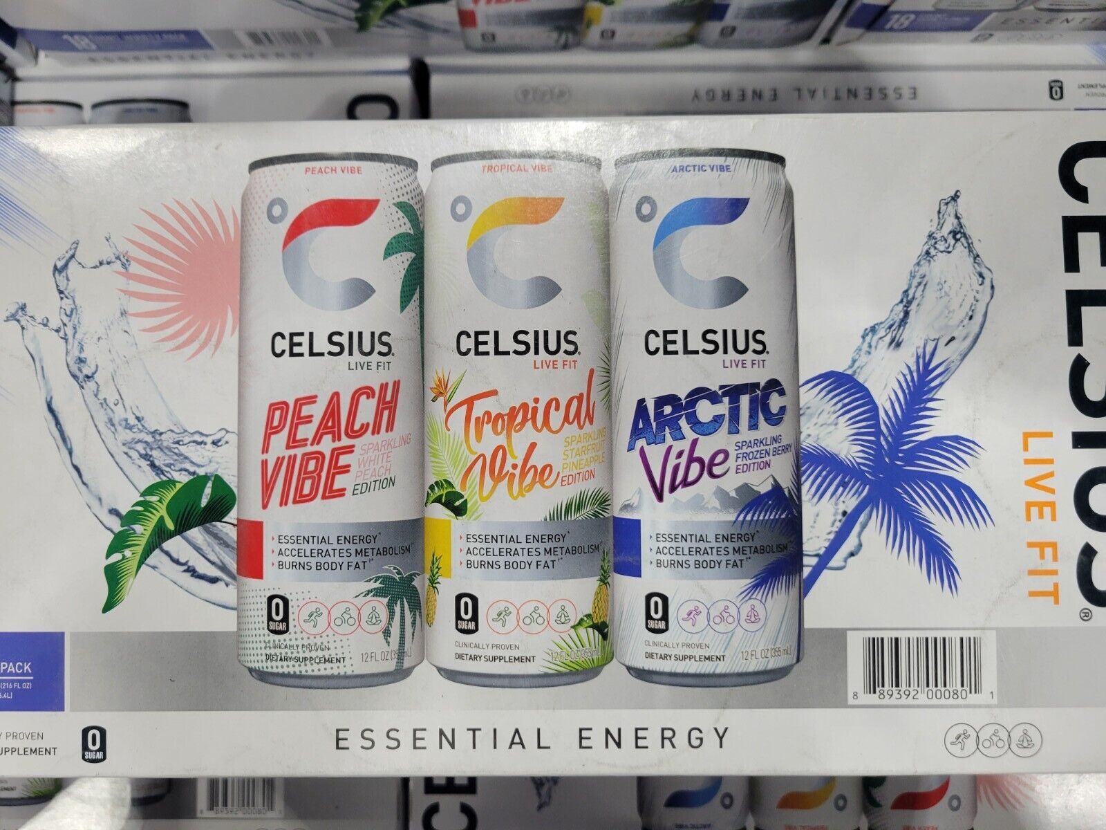 Celsius Vibe Energy Drinks Variety Pack, 12 Oz, Pack of 18 Drinks thumbnail