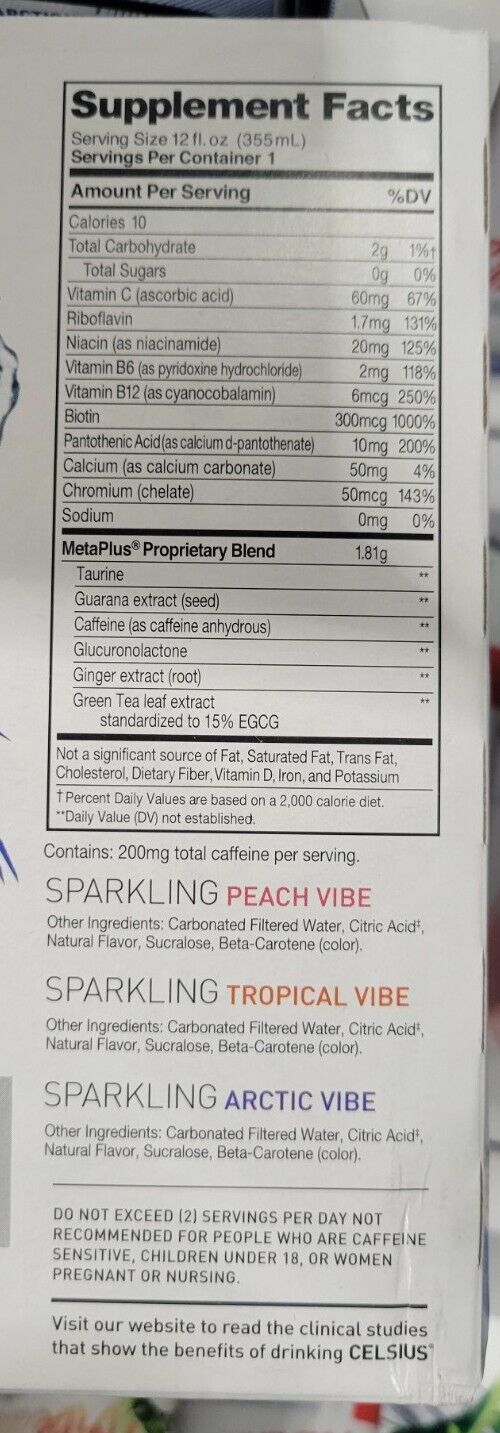 Celsius Vibe Energy Drinks Variety Pack, 12 Oz, Pack of 18 Drinks thumbnail