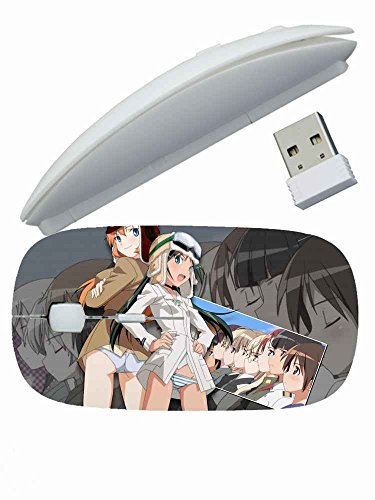 Fashionable Designed ( Anime Strike Witches ) Wireless Mouse Good for Women's 2.4 GHz -3 Adjustable DPI Levels - Nano USB Wireless Receiver (SB-W-6051 thumbnail