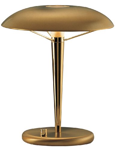 Holtkoetter 6229 PBBB Halogen Table Lamp, Polished Brass Brushed Brass