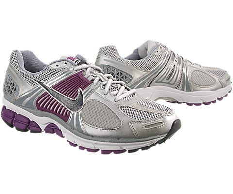 Nike Womens Zoom Vomero 5 395850-003 (9, Mettalic Silver/anthracite-red Plum-stealth) thumbnail