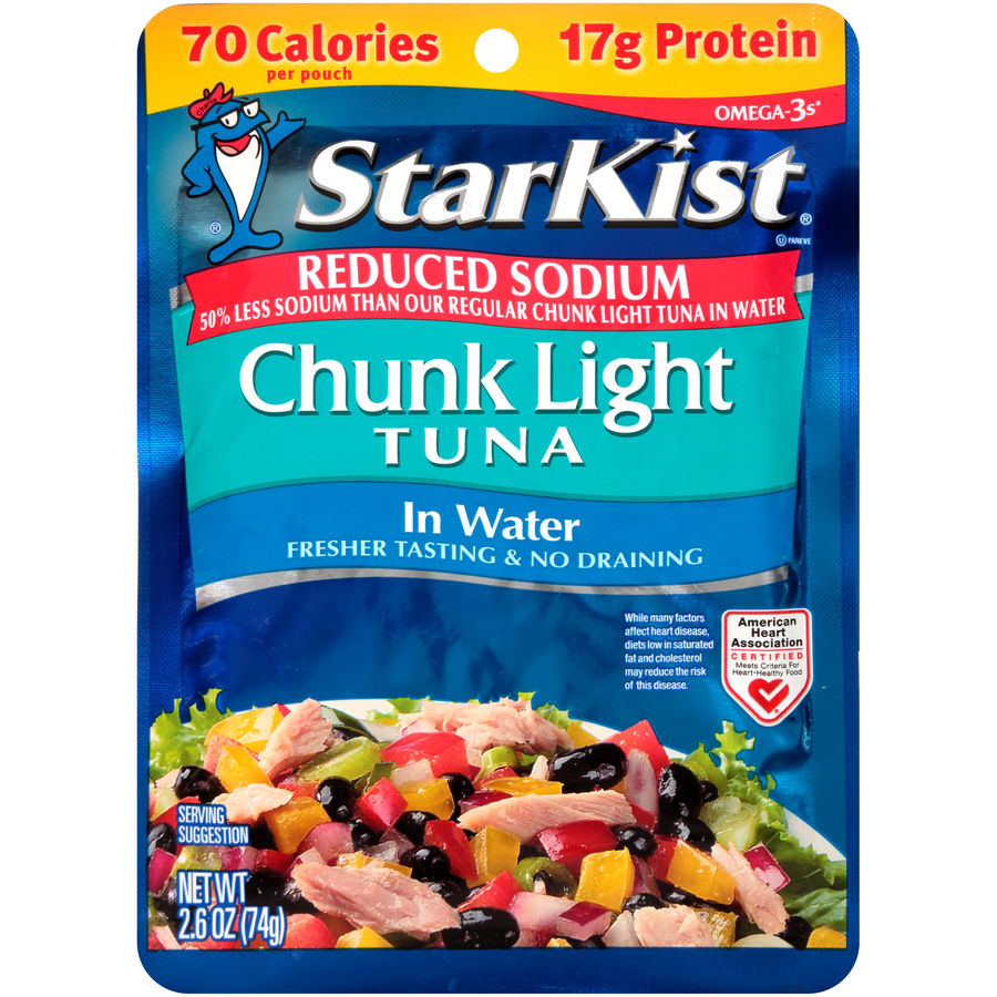 StarKist Reduced Sodium Chunk Light Tuna in Water Pouch - 2.6oz