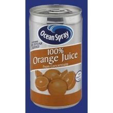 Ocean Spray 100 Percent Orange Juice 5.5 Ounce -- 48 per Case.