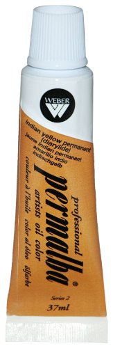 Permalba 37-Ml Artist Oil Color, Indian Yellow Permanent