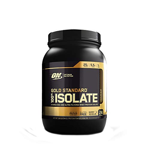 Optimum Nutrition Gold Standard 100% Isolate 3 LB TUB 2019 44 Servings New HYDROLYZED and Ultra Filtered Premium Isolate Protein (1.5 LB Chocolate)