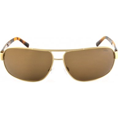 Polo PH3066 Sunglasses-9201/73 Brusched Pale Gold (Brown Lens)-66mm thumbnail