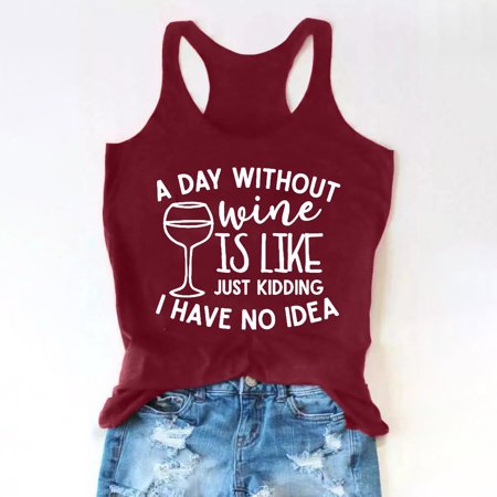 FengLS Women S Drinking Tank Tops Adult Girls Summer Beach Funny Graphic Racerback Tanks Vest Sayings Blouse 10-Ladies Clothes-14A#4542 Womens Clothes