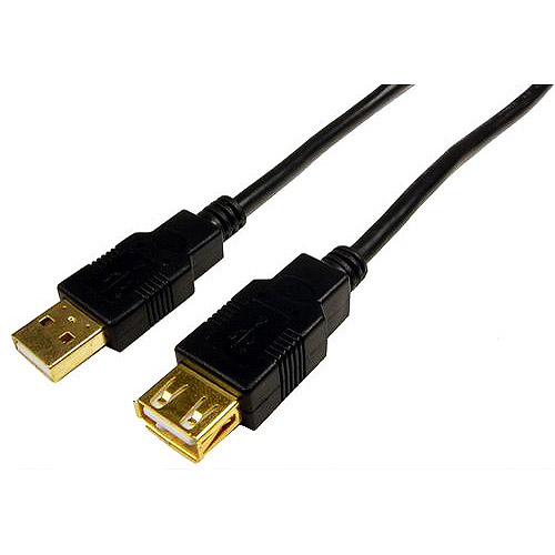 Cables Unlimited USB-5105-03M USB 2.0 Gold Plated Connector Extension Cables (3 Meter Black)