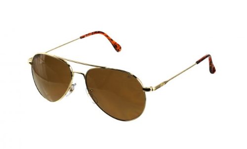 AO General Sunglasses, Gold, Gray Glass Lens, Comfort Cable, 52mm 31610 thumbnail