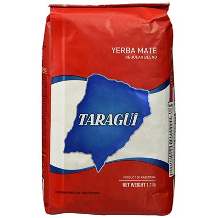 Taragui Yerba Mate Regular Blend, with Stems (Con palo) 1.17 lb- 500 g.