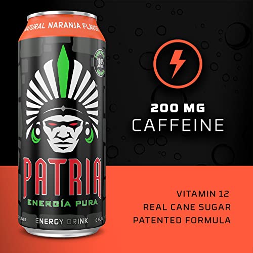 Patria Energy Drink Original 16 Fl Oz Each / Pack of 12 thumbnail