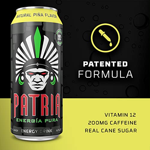 Patria Energy Drink Original 16 Fl Oz Each / Pack of 12 thumbnail