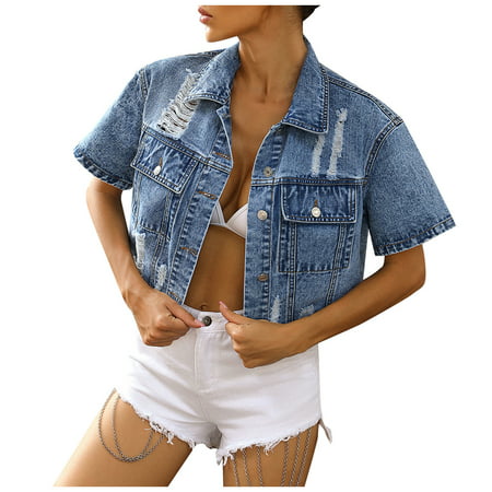 FengLS Women Spring and Autumn Coats Solid Short Sleeve Outerwear 10-Ladies Clothes-10A#4890 Womens Clothes MYFWomen Spring and