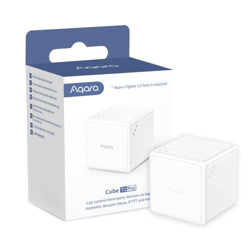 Aqara Cube T1 Pro (Rotate to Control, Compatible with HomeKit, Alexa Via Aqara Hub, up to 2-year Battery Life)