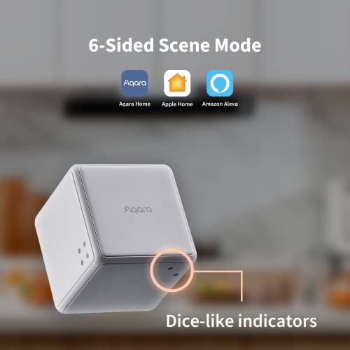 Aqara Cube T1 Pro (Rotate to Control, Compatible with HomeKit, Alexa Via Aqara Hub, up to 2-year Battery Life) thumbnail