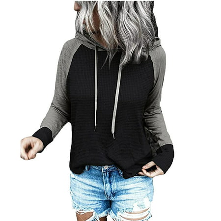 Sentmoom Shirts for Women Casual Autumn  Basic Slim T Shirts Long-Sleeve Lattice Printed T Shirt Hoodies for Women Pullover Dressy Tunic Tshirt Trendy