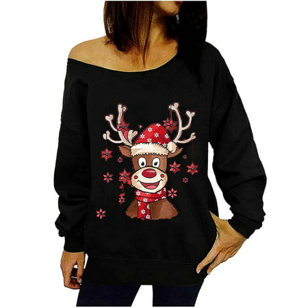 Sentmoom Long-Sleeve Color Block Printed T Shirt Blouses for Women Fashion 2022 Fitted Tee Shirt O-Neck Cute Classic Tee Shirt Pullover Sweatshirt Lac