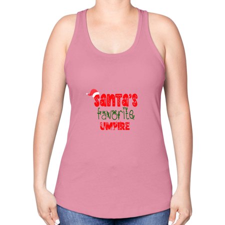 Santas Favorite Umpire Style 1136# - Christmas -Racerback Tank