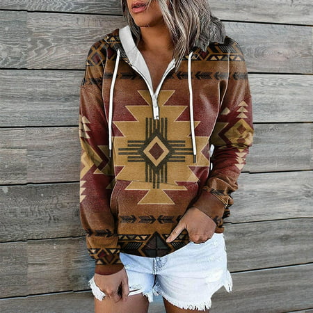 Tokmisa C307 Women S Fashion Printed Loose Long Sleeve Blouse Casual Tops Sweatershirt Hoodies #We 6317