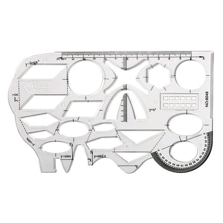 Buodes Tool Box Organizer Multifunctional Student Stationery Mathematics Function Geometry Drawing Tool Deals of the Day