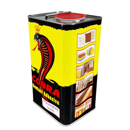 FixtureDisplays® EPDM/Chloroprene Bonding Adhesive 2KG (4.4 Lbs) in 3L Tin Can Can Is 2/3 Full Rubber Bonding Glue Chipboard Glue 11808-NF