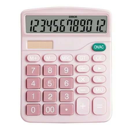 MIANHT Calculator 12 Digit Desktop Basic Calculato Dual-Power with Large LCD Display - 2022 Calculator 12 Digit S-#5075