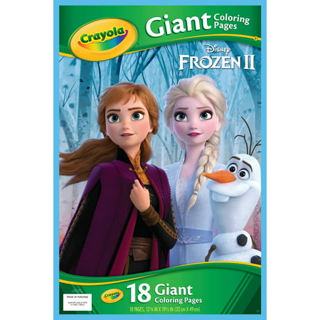 12 Packs: 18 Ct. (216 Total) Crayola® Disney Frozen 2 Giant Coloring Pages