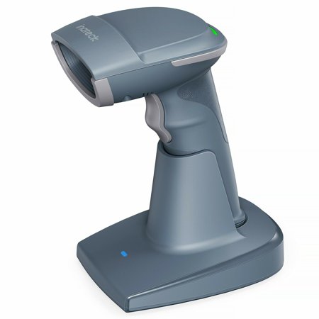 Inateck 2D 1D QR Wireless Barcode Scanner, Bluetooth 5.0, with Smart Base, Barcode Reader Supports Screen Scanning, BCST-54