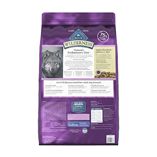 Blue Buffalo Wilderness Natural High-Protein  Small-Bite Dry Food for Adult Dogs  Chicken  28-lb Bag thumbnail