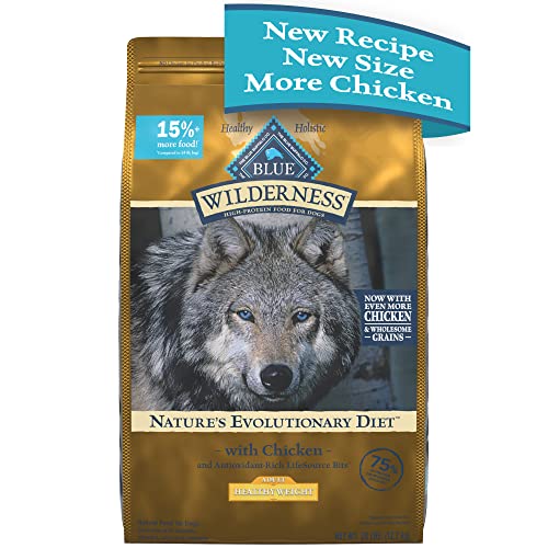 Blue Buffalo Wilderness High-Protein Healthy Weight Adult Dry Dog Food  Chicken  28-lb