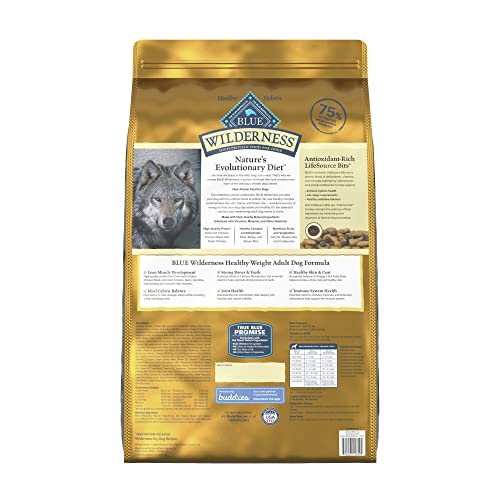 Blue Buffalo Wilderness High-Protein Healthy Weight Adult Dry Dog Food  Chicken  28-lb thumbnail