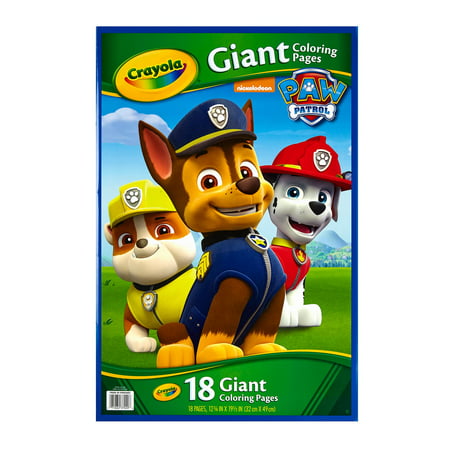 12 Packs: 18 Ct. (216 Total) Crayola® Paw Patrol® Giant Coloring Pages