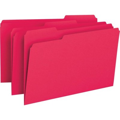 Smead Colored 1/3 Tab Cut Legal Recycled Top Tab File Folder (17743)