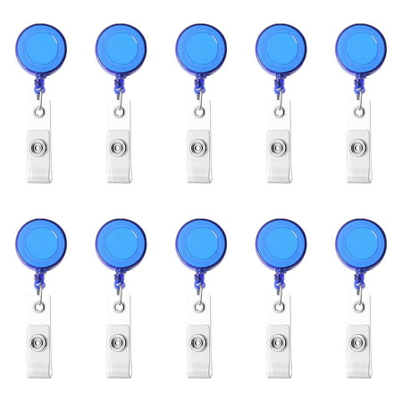 Usupdd New 10Pc Retractable Badge Holder Badge Holder Scroll ID Card Holder 10 Colors Usupdd WBB220817-7263