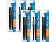 Paper Mate Flair Porous Felt Tip Pens  Medium Point  Black Ink (12 Count)