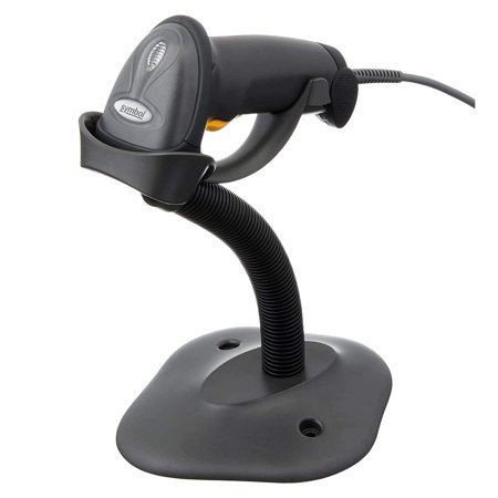 QIRUMENG LS2208 General Purpose Handheld 1D Bi-Directional Laser Barcode Scanner  Black