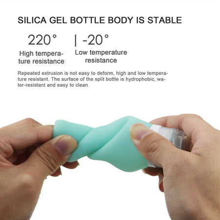 FengLS Silica Gel Bottling Lotion Cosmetics Bottling Portable Travel Bottling Suit 09-Decor-10A#9585 Ideal Gift Silica Gel Bottling