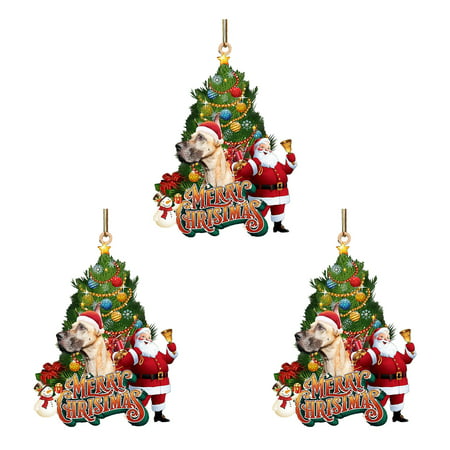 MIANHT Christmas Ornament Lovely Tree Gift Ornament Christmas Tree Hanging Party Decor - 2022 Christmas Ornament Lovely L-#6229