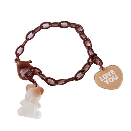 YEUHTLL Thick Chain Resin Gummy Bear Charms Wish Bracelets Summer Beach Anklet Gift