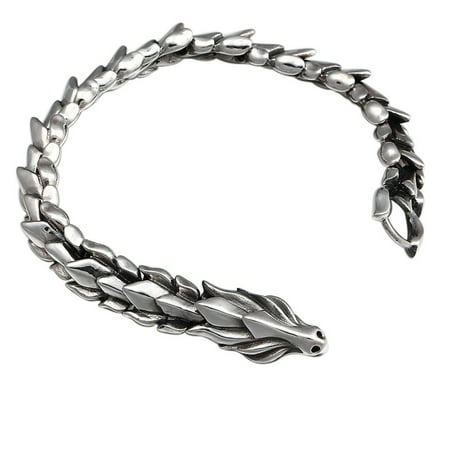 T#4962，Silver Plated Dragon Bracelet Link Dragon Bracelet Men S Buckle，I#4962 SN2