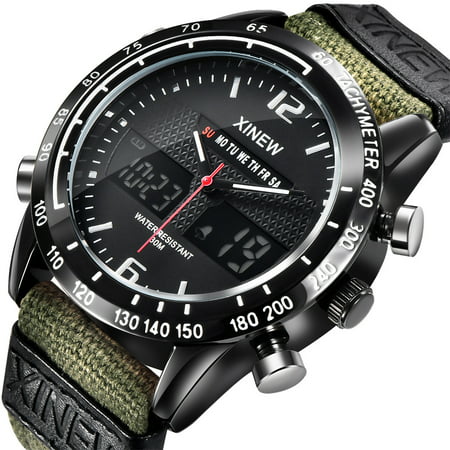 MIANHT Men Fashion Sports Watch Waterproof Quartz Digital LED Casual Watches - 2022 FashionMen Fashion Sports B-#15069