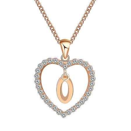 MIANHT Fashion Women Gift 26 English Letter Name Chain Pendant Necklaces Jewelry - 2022 FashionFashion Women Gift B-#7287