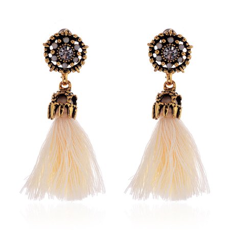 MIANHT Vintage Style Rhinestones Crystal Tassel Dangle Stud Earrings Fashion Jewelry BG - 2022 FashionVintage Style Rhinestones B-#7681