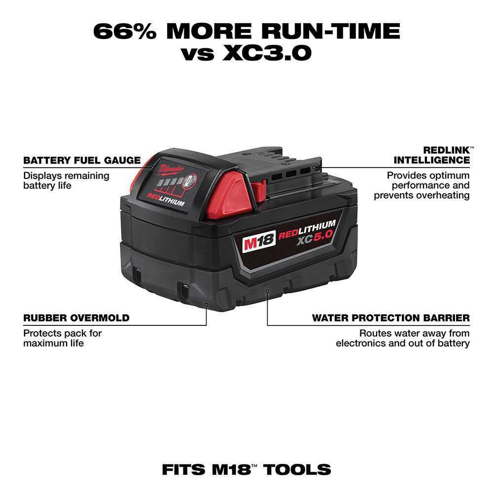 Milwaukee 2723-20 M18 FUEL Cordless Compact Router + (2) 5.0 Ah Batteries thumbnail