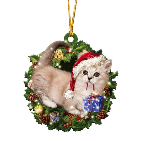 Zpj3#4875 Christmas Ornament Lovely Tree Gift Ornament Christmas Tree Hanging Party Decor Z#4875 BB1